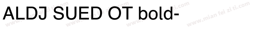 ALDI SUED OT bold字体转换